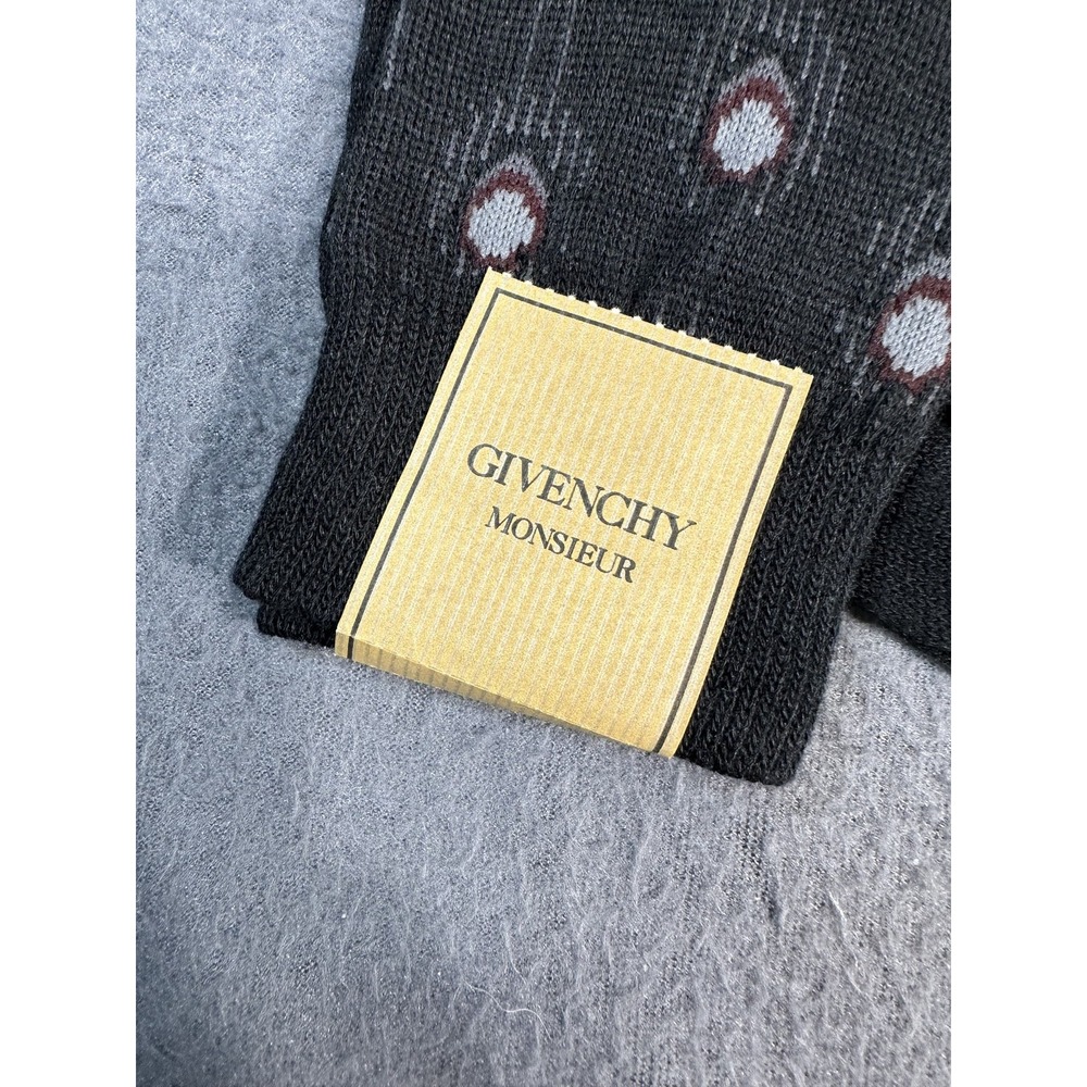 Givenchy Monsieur Socks Mens Size 10-13 Pattern Dress Business Acrylic Nylon - Picture 2 of 6